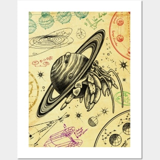 Astronomy Hermit Crab Posters and Art